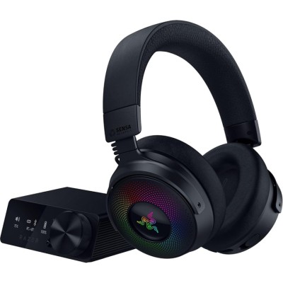Навушники Razer Kraken V4 Pro, mini-jack/USB-A/BT/WL, RGB (RZ04-05160100-R3M1) чорний