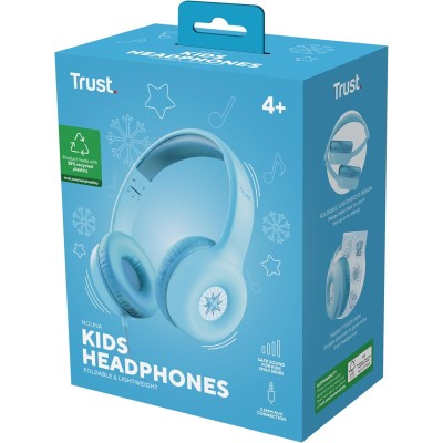 Навушники Trust Nouna Headphones mini-jack, Mic, Синій