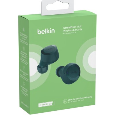 Навушники TWS Belkin Soundform Bolt True Wireless, бірюзовий (AUC009BTTE)