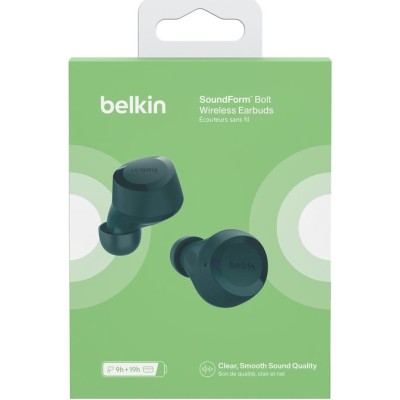 Навушники TWS Belkin Soundform Bolt True Wireless, бірюзовий (AUC009BTTE)