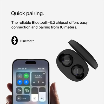 Навушники TWS Belkin Soundform Bolt True Wireless, чорний (AUC009BTBLK)