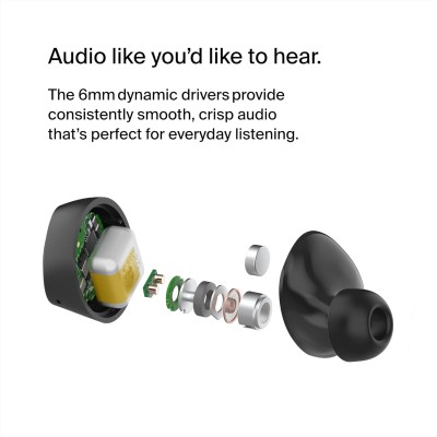 Навушники TWS Belkin Soundform Bolt True Wireless, чорний (AUC009BTBLK)