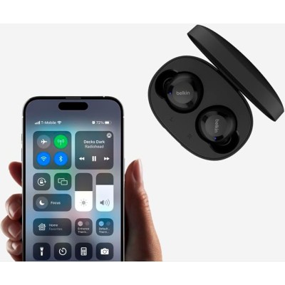 Навушники TWS Belkin Soundform Bolt True Wireless, чорний (AUC009BTBLK)