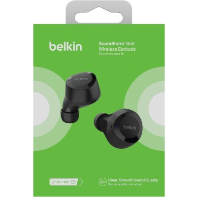 Навушники TWS Belkin Soundform Bolt True Wireless, чорний (AUC009BTBLK)