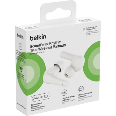 Навушники TWS Belkin Soundform Motion True Wireless, білий (AUC010BTWH)