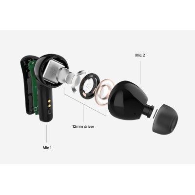Навушники TWS Belkin Soundform Motion True Wireless, чорний (AUC010BTBK)