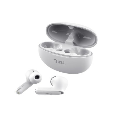 Навушники TWS Trust Yavi Earbuds BT 5.3, ENC, SBC, Mic, Білий