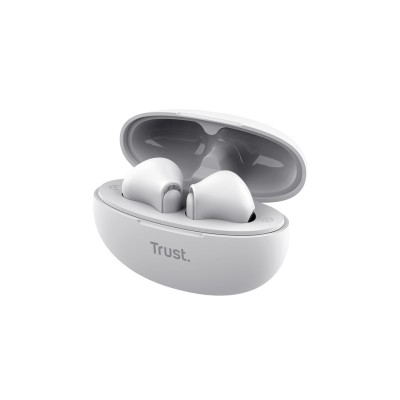 Навушники TWS Trust Yavi Earphones BT 5.3, ENC, SBC, Mic, Білий
