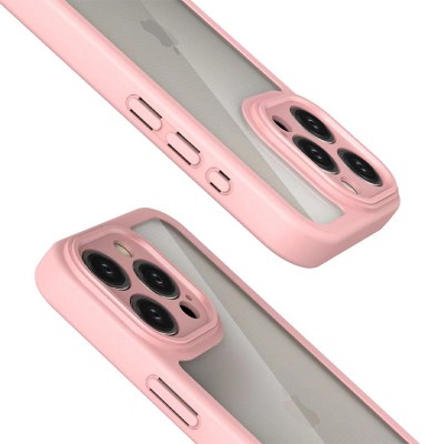 TPU чехол Transparent + Colour 1,5mm для Apple iPhone 11 Pro (5.8") Pink
