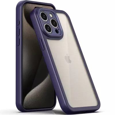 TPU чехол Transparent + Colour 1,5mm для Apple iPhone 11 Pro (5.8") Purple