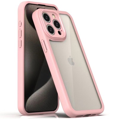 TPU чехол Transparent + Colour 1,5mm для Apple iPhone 11 Pro Max (6.5") Pink