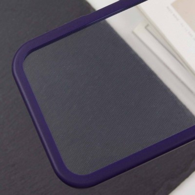 TPU чехол Transparent + Colour 1,5mm для Apple iPhone 12 (6.1") Purple