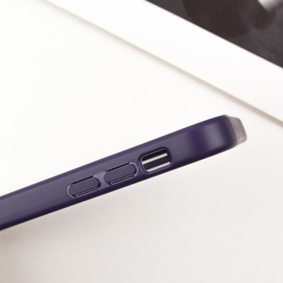 TPU чехол Transparent + Colour 1,5mm для Apple iPhone 12 (6.1") Purple