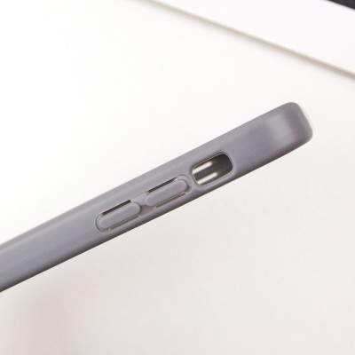 TPU чехол Transparent + Colour 1,5mm для Apple iPhone XR (6.1") Grey