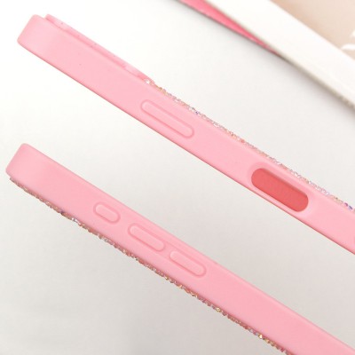 TPU чохол Bling World Rock Diamond with MagSafe для Apple iPhone 16 Pro (6.3") Pink