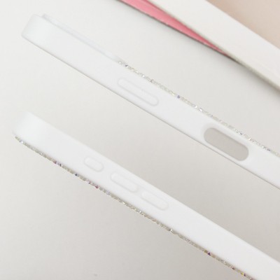 TPU чохол Bling World Rock Diamond with MagSafe для Apple iPhone 16 Pro (6.3") White