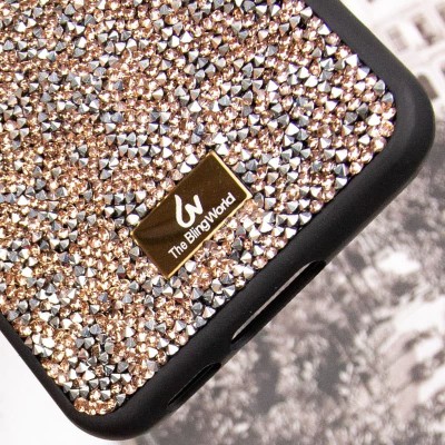 TPU чохол Bling World Rock Diamond для Samsung Galaxy S23 Рожевий