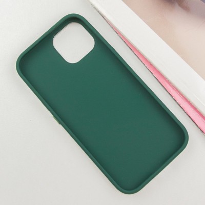 TPU чохол Bonbon Metal Style with MagSafe для Apple iPhone 15 Plus (6.7") Зелений / Pine green