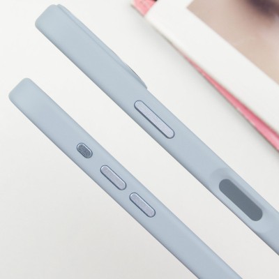 TPU чохол Bonbon Metal Style with MagSafe для Apple iPhone 16 (6.1") Блакитний / Mist Blue