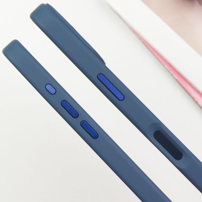 TPU чохол Bonbon Metal Style with MagSafe для Apple iPhone 16 (6.1") Синій / Cosmos Blue