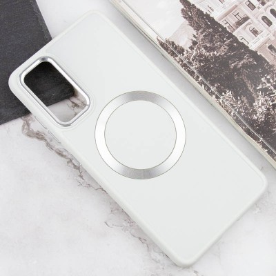 TPU чохол Bonbon Metal Style with MagSafe для Samsung Galaxy A54 5G Білий / White