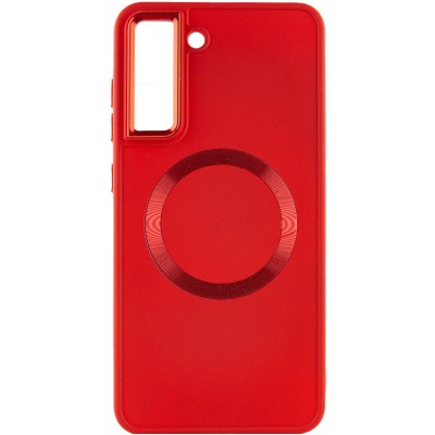 TPU чохол Bonbon Metal Style with MagSafe для Samsung Galaxy S21 FE Червоний / Red TPU чохол Bonbon Metal Style with MagSafe для Samsung Galaxy S21 FE Червоний / Red
