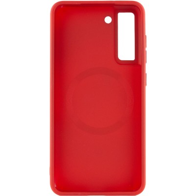 TPU чохол Bonbon Metal Style with MagSafe для Samsung Galaxy S22 Червоний / Red