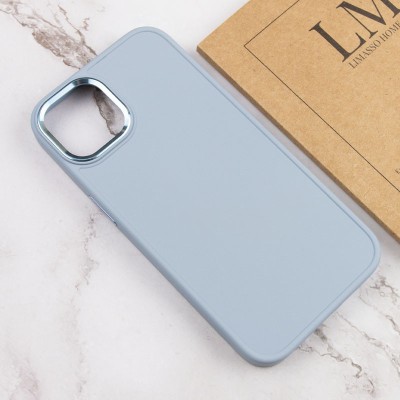 TPU чохол Bonbon Metal Style для Apple iPhone 12 Pro Max (6.7") Блакитний / Mist blue