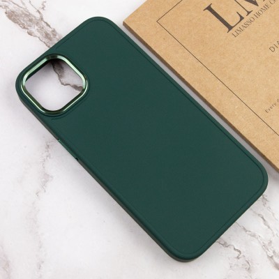 TPU чохол Bonbon Metal Style для Apple iPhone 12 Pro Max (6.7") Зелений / Pine green