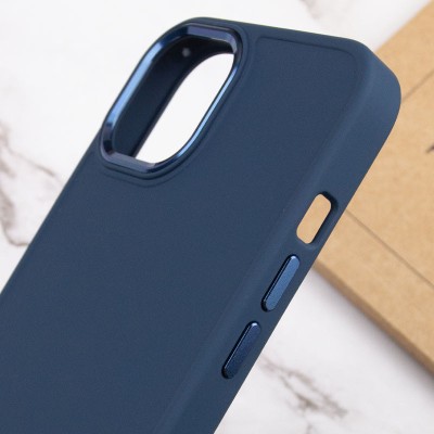 TPU чохол Bonbon Metal Style для Apple iPhone 12 Pro Max (6.7") Синій / Cosmos blue