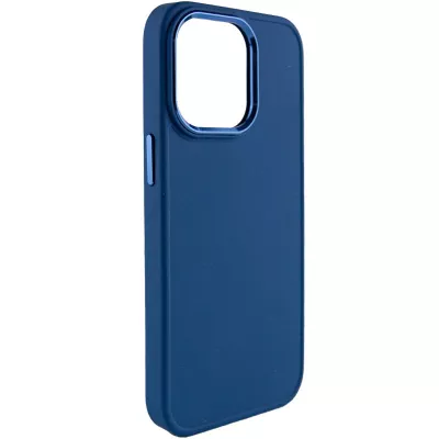 TPU чохол Bonbon Metal Style для Apple iPhone 13 Pro Max (6.7") Синій / Cosmos blue