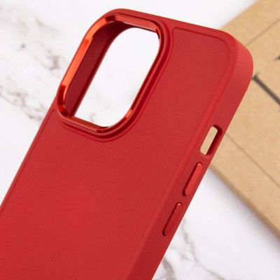 TPU чохол Bonbon Metal Style для Apple iPhone 13 Pro Max (6.7") Червоний / Red