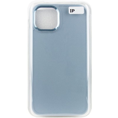 TPU чохол Bonbon Metal Style для Apple iPhone 14 (6.1") Блакитний / Mist blue