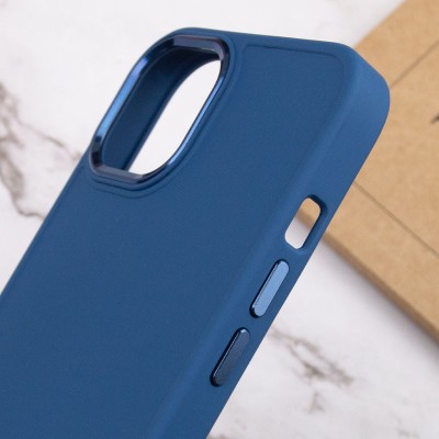 TPU чохол Bonbon Metal Style для Apple iPhone 14 (6.1") Синій / Denim Blue