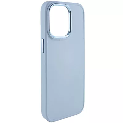TPU чохол Bonbon Metal Style для Apple iPhone 14 Pro (6.1") Блакитний / Mist blue