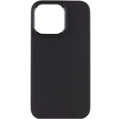 TPU чохол Bonbon Metal Style для Apple iPhone 14 Pro (6.1") Чорний / Black
