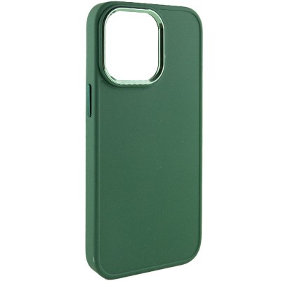 TPU чохол Bonbon Metal Style для Apple iPhone 14 Pro Max (6.7") Зелений / Army green