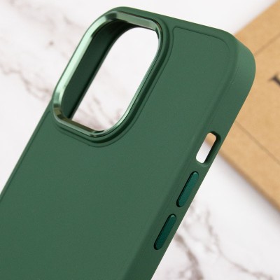 TPU чохол Bonbon Metal Style для Apple iPhone 14 Pro Max (6.7") Зелений / Army green
