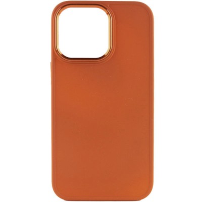 TPU чохол Bonbon Metal Style для Apple iPhone 14 Pro Max (6.7") Помаранчевий / Papaya