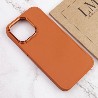 TPU чохол Bonbon Metal Style для Apple iPhone 14 Pro Max (6.7") Помаранчевий / Papaya