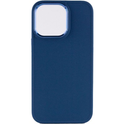 TPU чохол Bonbon Metal Style для Apple iPhone 14 Pro Max (6.7") Синій / Cosmos blue