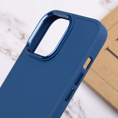 TPU чохол Bonbon Metal Style для Apple iPhone 14 Pro Max (6.7") Синій / Cosmos blue