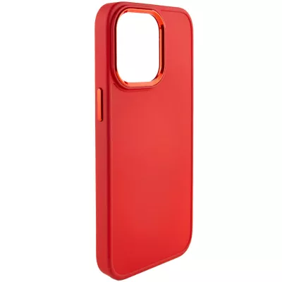 TPU чохол Bonbon Metal Style для Apple iPhone 14 Pro Max (6.7") Червоний / Red
