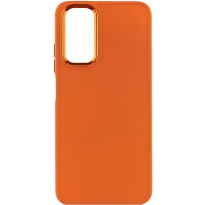 TPU чохол Bonbon Metal Style для Samsung Galaxy A14 4G/5G Помаранчевий / Papaya