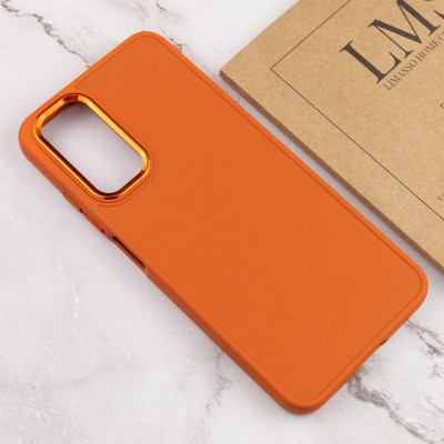 TPU чохол Bonbon Metal Style для Samsung Galaxy A14 4G/5G Помаранчевий / Papaya