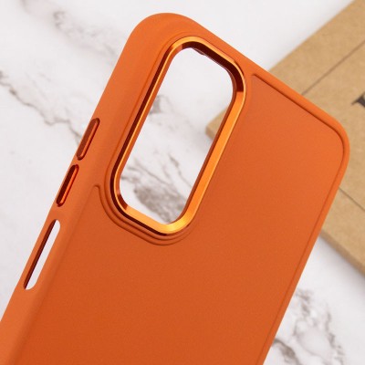 TPU чохол Bonbon Metal Style для Samsung Galaxy A14 4G/5G Помаранчевий / Papaya