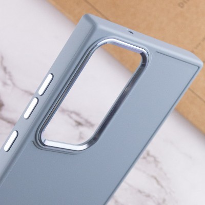 TPU чохол Bonbon Metal Style для Samsung Galaxy S23 Ultra Блакитний / Mist blue