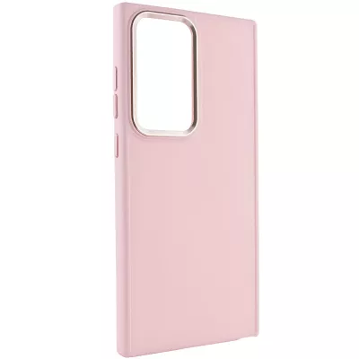 TPU чохол Bonbon Metal Style для Samsung Galaxy S23 Ultra Рожевий / Light pink