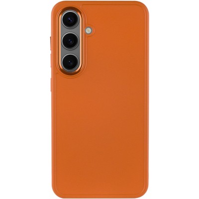 TPU чохол Bonbon Metal Style для Samsung Galaxy S23 Помаранчевий / Papaya