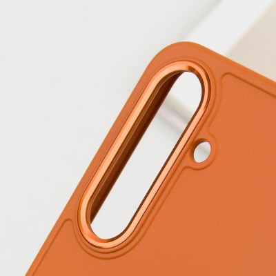 TPU чохол Bonbon Metal Style для Samsung Galaxy S23 Помаранчевий / Papaya